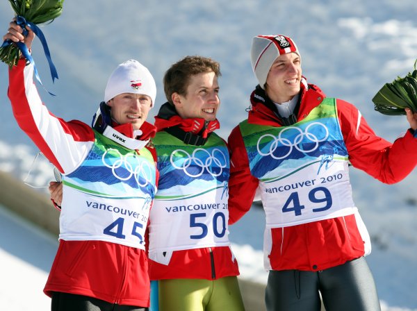 Podium - dua skocznia - Vancouver 2010